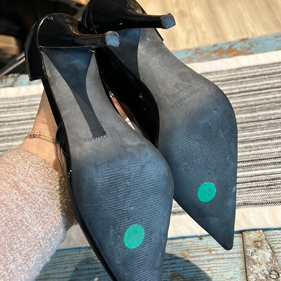 COLIN STUART d'Orsay Women Leather High Heel Pump Pointy Toe Shoe Sz 10 B - Picture 5 of 7